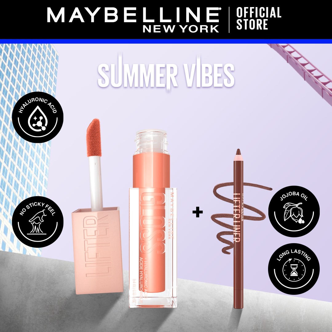 Maybelline Lift Gloss 007 Amer 5.4ml+Lift Liner 001 Cross The Line Pack Maybelline Lift Gloss 007 Amer 5.4ml+Lift Liner 001 Cross The Line Pack