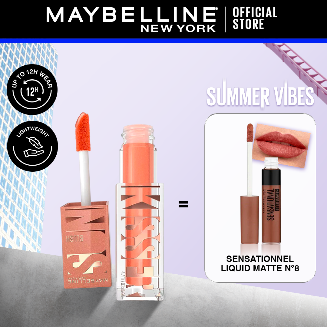 Maybelline Sunkisser 02 Uptown Glow 4.7ml + Sensational Liquid N08 Pack Maybelline Sunkisser 02 Uptown Glow 4.7ml + Sensational Liquid N08 Pack