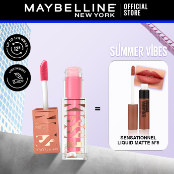 Maybelline Sunkisser 05 Blazing Blush 4.7ml + Sensational Liquid N08 Pack