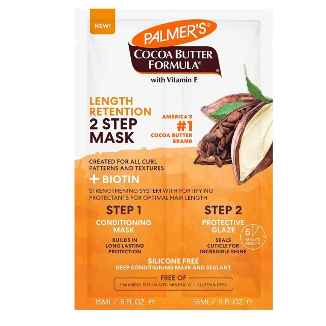 Palmer’s Masque Cheveux 2 Steps Cacao & Biotine 60g Palmer’s Masque Cheveux 2 Steps Cacao & Biotine 60g