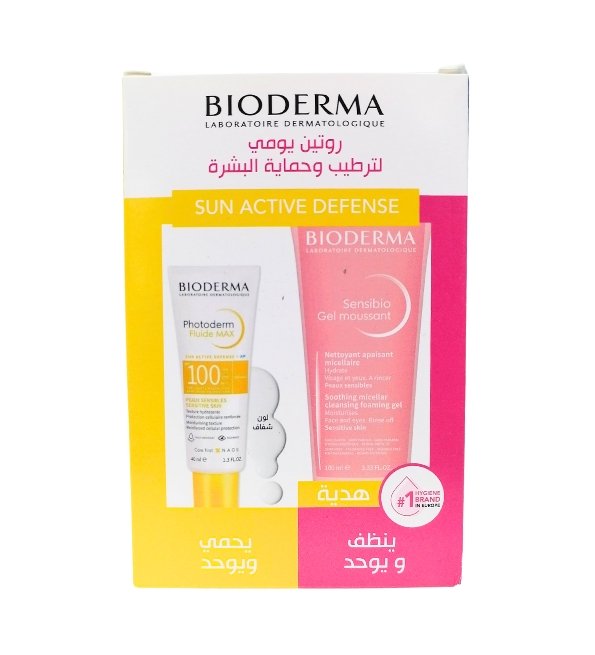 Bioderma Photoderm Fluide Max Invisible Spf100 + Sensibio Gel Moussant Bioderma Photoderm Fluide Max Invisible Spf100 + Sensibio Gel Moussant