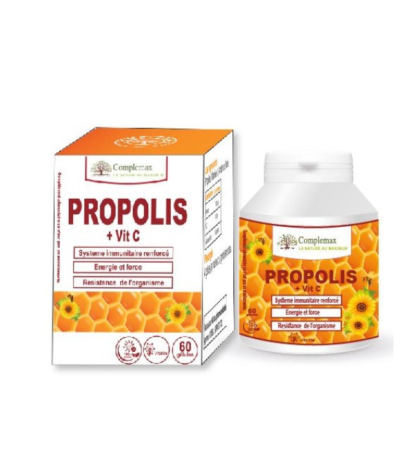 Complemax Propolis + Vitamine C 250mg 60 gelules Complemax Propolis + Vitamine C 250mg 60 gelules