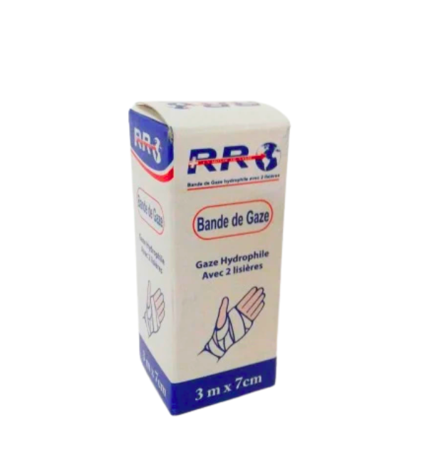 RR Bande de Gaze 3mx7cm RR Bande de Gaze 3mx7cm