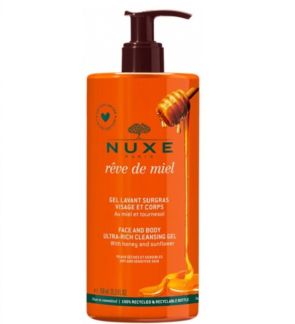 NUXE Rêve de Miel Gel Lavant Surgras Visage et Corps750 ml NUXE Rêve de Miel Gel Lavant Surgras Visage et Corps750 ml
