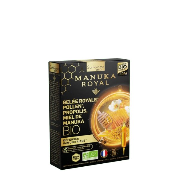 SANTAROME Gelée Royale 2000 au Miel de Manuka Bio 20 ampoules SANTAROME Gelée Royale 2000 au Miel de Manuka Bio 20 ampoules