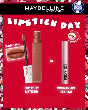 MAYBELLINE SUPERSTAY MATTE INK 70 AMAZONIAN = MINI MASCARA SKY HIGH