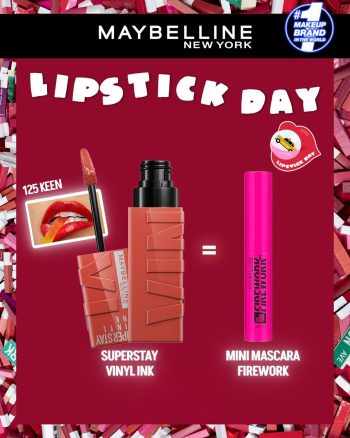 MAYBELLINE SUPERSTAY VINYL INK 125 KEEN NU INT = MINI MASCARA FIREWORK