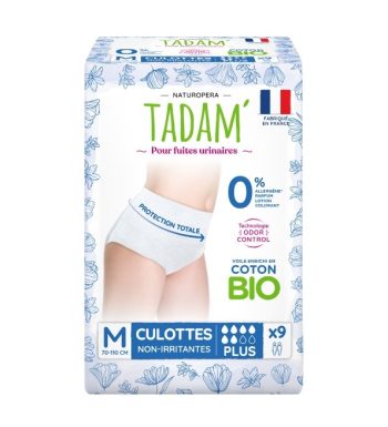 TADAM’ CULOTTES FUITES URINAIRES PLUS TAILLE M X9