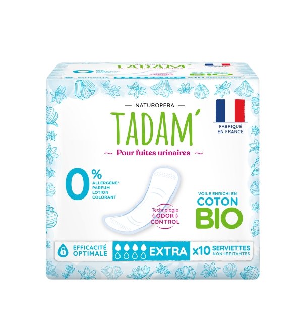 TADAM SERVIETES FUITES URINAIRES EXTRA X 10 TADAM SERVIETES FUITES URINAIRES EXTRA X 10