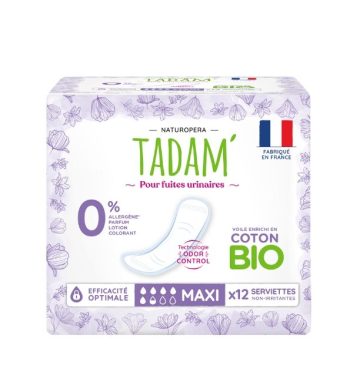 TADAM SERVIETTES FUITES URINAIRES MAXI X 12