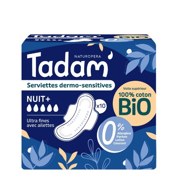 TADAM SERVIETTES ULTRA NUIT+ 10 UNITES TADAM SERVIETTES ULTRA NUIT+ 10 UNITES