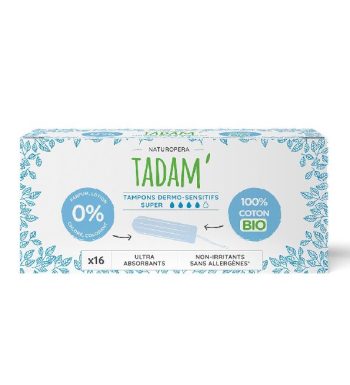 Tadam Tampons Coton Bio Super 16 Unités