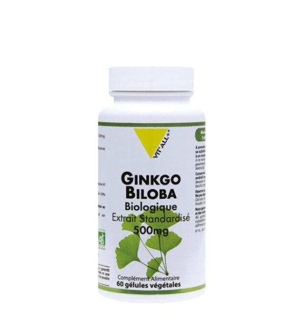 VITALL PLUS GINKGO BILOBA 500MG 60 GELULES VITALL PLUS GINKGO BILOBA 500MG 60 GELULES