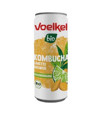 VOELKEL KOMBUCHA CITRON VERT GINGEMBRE CANETTE 250ML