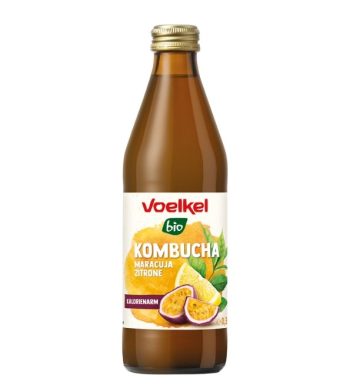 VOELKEL KOMBUCHA FRUIT DE LA PASSION CITRON 330ML