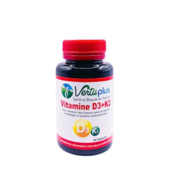 Vertu Plus Vitamine D3+K2 50 Capsules
