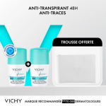Vichy Deodorant Bille Anti Trace Blanche 2x50ml Trousse