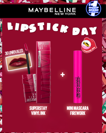 MAYBELLINE SUPERSTAY VINYL INK 30 UNRIVALED = MINI MASCARA FIREWORK