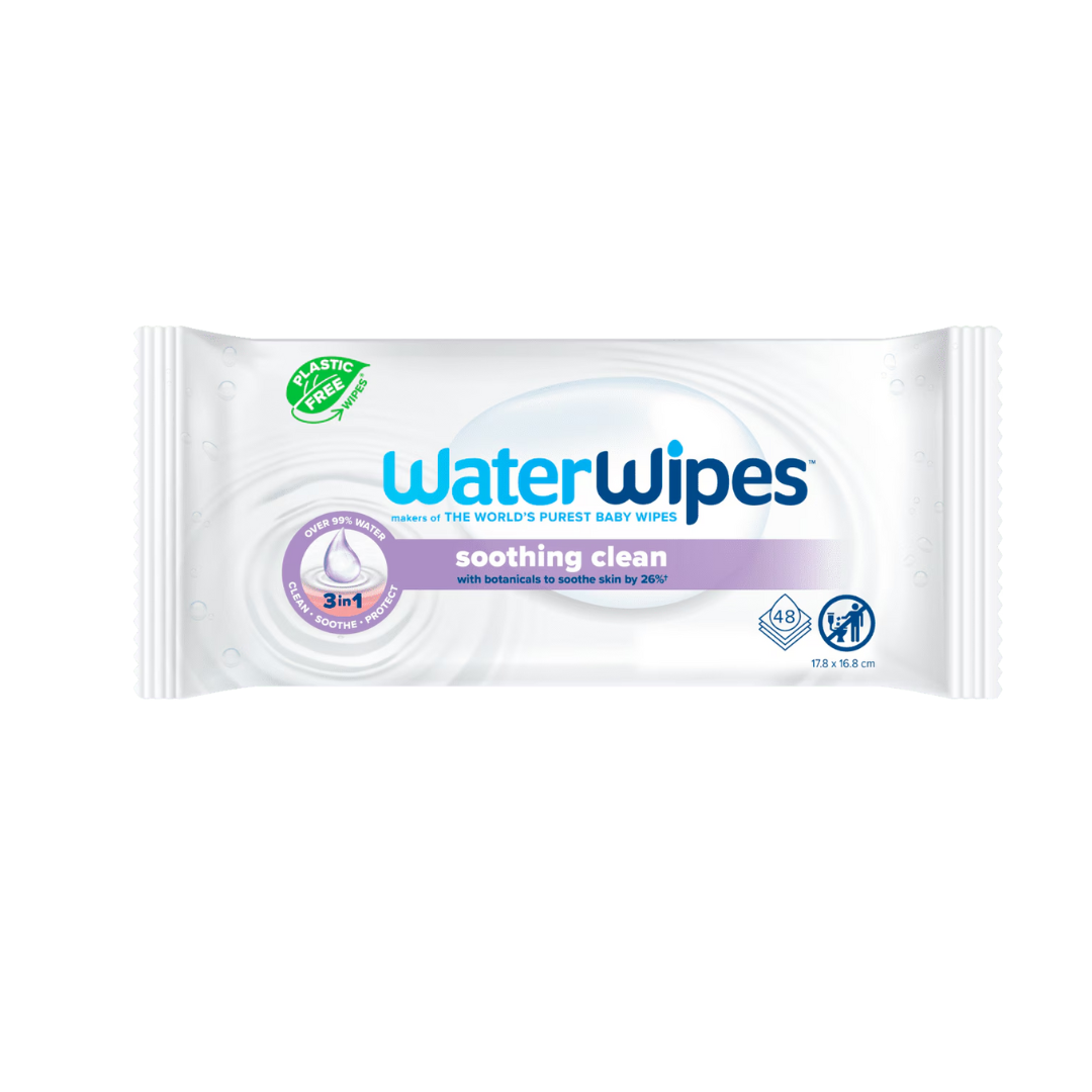 WaterWipes Lingettes Soothing Clean with Botanicals 48 Pieces WaterWipes Lingettes Soothing Clean with Botanicals 48 Pieces