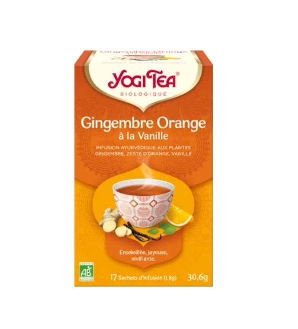 YOGI TEA GINGEMBRE ORANGE VANILLE 17 X 2G YOGI TEA GINGEMBRE ORANGE VANILLE 17 X 2G