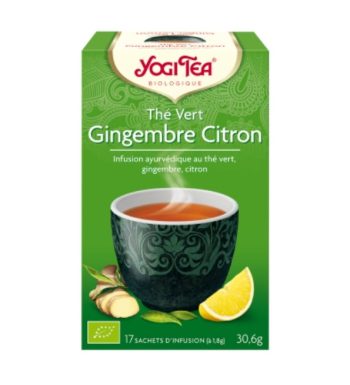 YOGI TEA THE VERT GINGEMBRE CITRON 17 X 2G