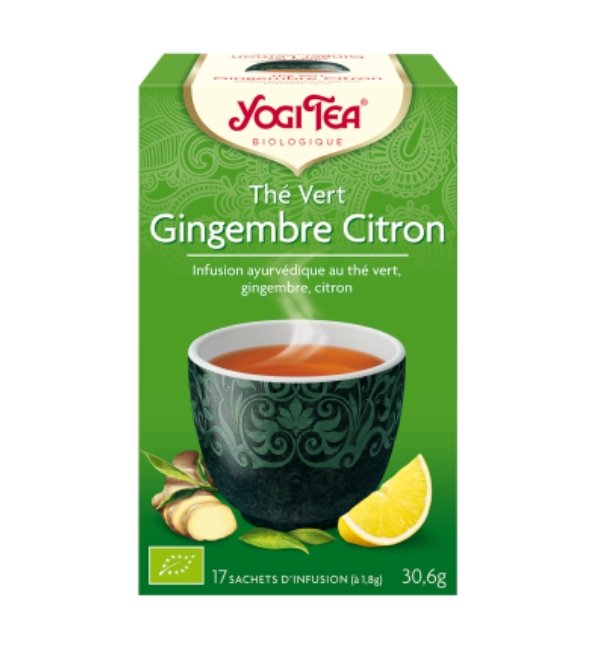 YOGI TEA THE VERT GINGEMBRE CITRON 17 X 2G YOGI TEA THE VERT GINGEMBRE CITRON 17 X 2G