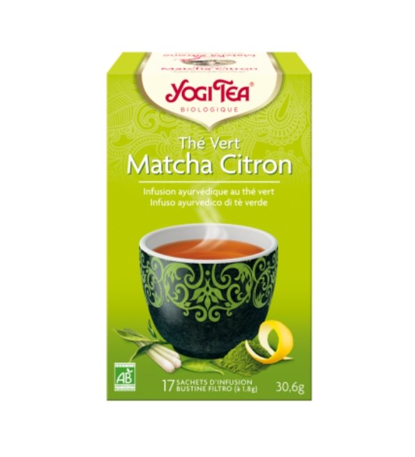 YOGI TEA THE VERT MATCHA CITRON 17 X 2G YOGI TEA THE VERT MATCHA CITRON 17 X 2G