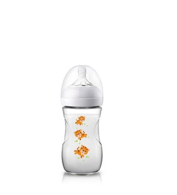 AVENT NATURAL BIBERON DEBIT LENT DES 1 MOIS Tigre 260ML