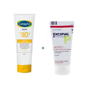 Cetaphil Sun Light gel spf50+ 100ml = Excipial Repair Offert