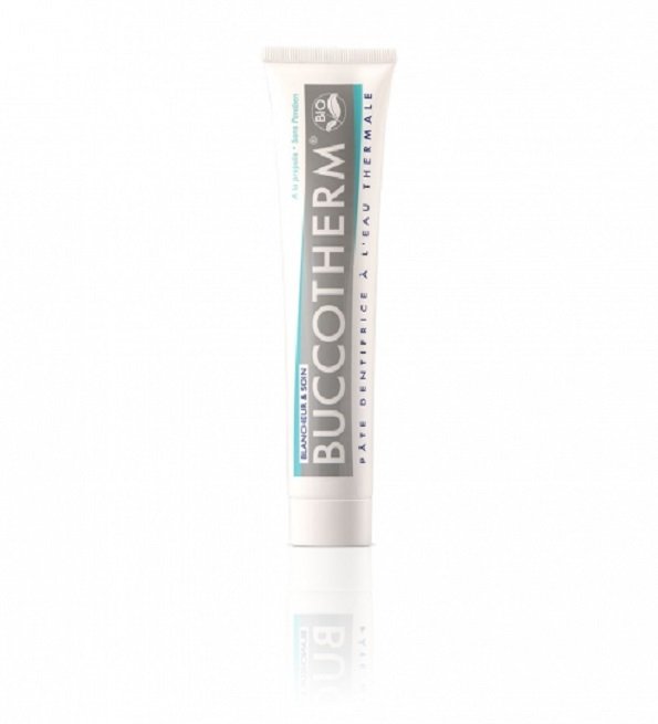 BUCCOTHERM DENTIFRICE BLANCHEUR ET SOIN BIO 75ML BUCCOTHERM DENTIFRICE BLANCHEUR ET SOIN BIO 75ML
