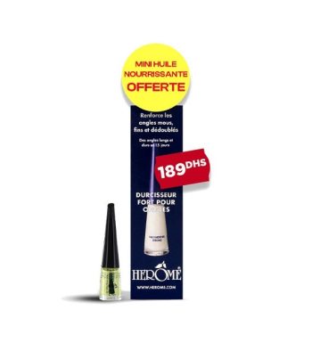 Herôme – Durcisseur Fort + Mini Huile nourrissante Offerte