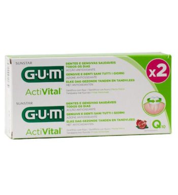 Gum ActiVital Dentifrice Gel Lot de 2 x 75ml