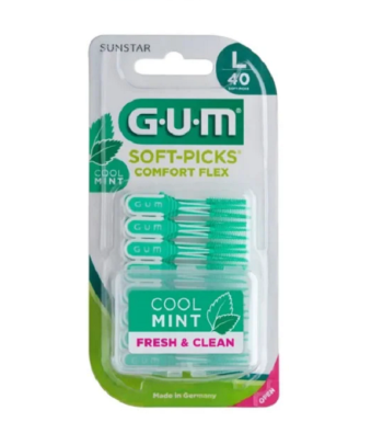 GUM Soft-pick Comfort Flex mentholé Large Réf671
