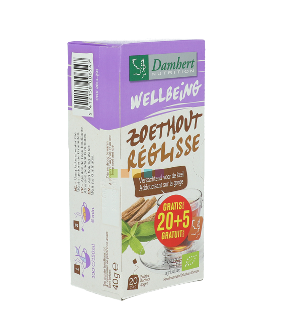 Damhert Tisane Reglisse 20 Sachets Damhert Tisane Reglisse 20 Sachets