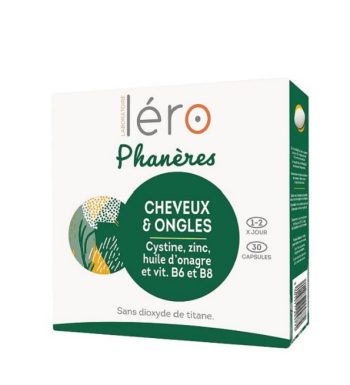 Léro Phanères Ongles Cassants & Chute de Cheveux – 30 Capsules