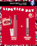 MAYBELLINE SUPERSTAY MATTE INK 15 LOVER = MINI MASCARA SKY HIGH