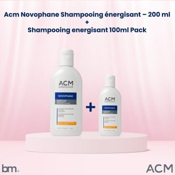 Acm Novophane Shampooing énergisant – 200 ml + Shampooing 100ml Offert