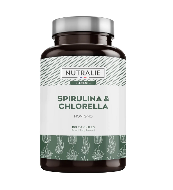 NUTRALIE SPIRULINE & CHLORELLA 180 GÉLULES NUTRALIE SPIRULINE & CHLORELLA 180 GÉLULES