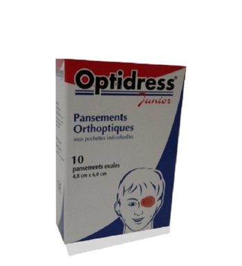 OPTIDRESS JUNIOR PANSEMENTS OCULAIRES BOITE DE 10 PIECES