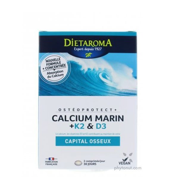 Dietaroma Calcium Marin +K2 & D3 60cps Dietaroma Calcium Marin +K2 & D3 60cps
