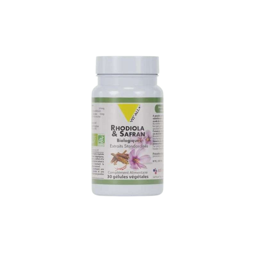 VIT’ALL+ Rhodiola & Safran 30 gelules VIT’ALL+ Rhodiola & Safran 30 gelules