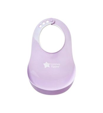 Tommee Tippee Bavoir avec Fermoir Réglable Mauve
