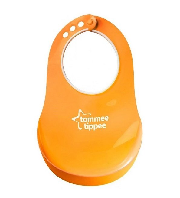 Tommee Tippee Bavoir avec Fermoir Réglable Orange Tommee Tippee Bavoir avec Fermoir Réglable Orange