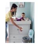 Tommee Tippee Poubelle à Couches Anti-Odeur Twist & Click- Blanc