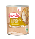 BABYBIO 3 CEREALES NATURE 220G