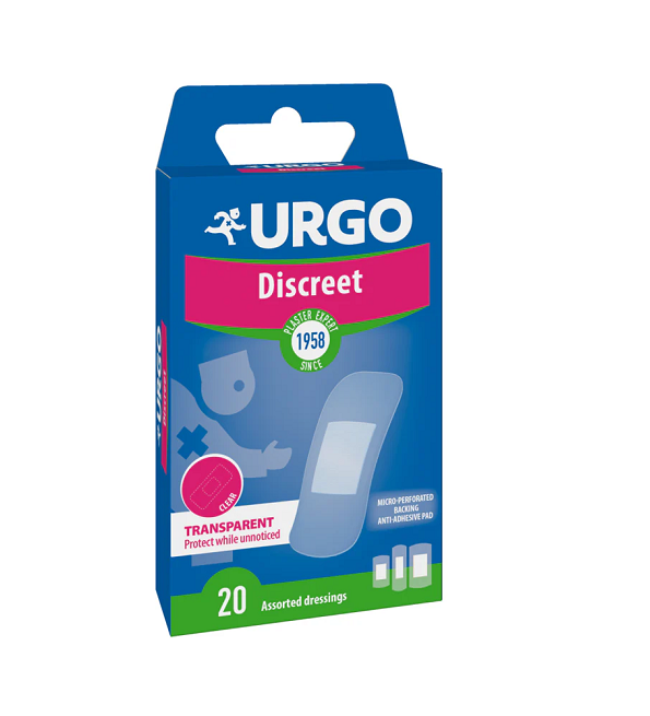 Urgo Discret Transparent 20 Pansements Urgo Discret Transparent 20 Pansements