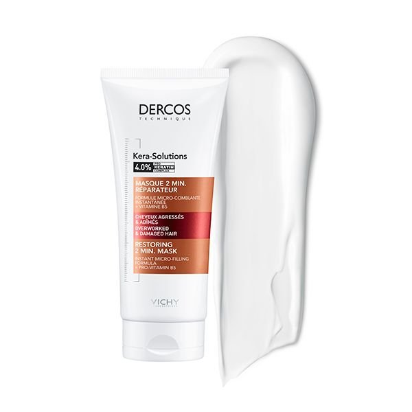 Vichy Dercos Kera-Solutions Masque 2min. Réparateur Cheveux Secs et Abîmés | 200ml Vichy Dercos Kera-Solutions Masque 2min. Réparateur Cheveux Secs et Abîmés | 200ml