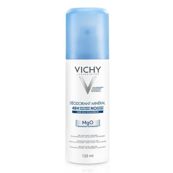 Vichy Dermo-Tolérance Déodorant Minéral 48H Aérosol Sans Sels d’Aluminium Peau Sensible et Réactive | 125ml