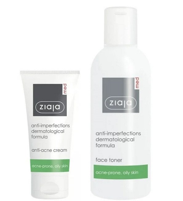 Ziaja Med Anti-acne Creme 50ml + Toner 200ml OFFERT Ziaja Med Anti-acne Creme 50ml + Toner 200ml OFFERT